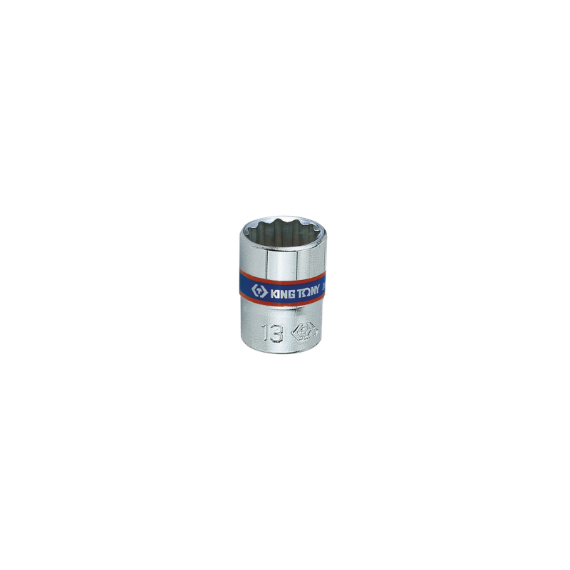 KING TONY 1/4' 13mm 6 Points Standard Metric Socket