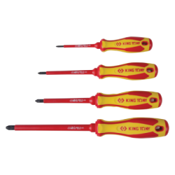 KING TONY POZIDRIV® Insulated Screwdriver PZ1 100mm 1000V