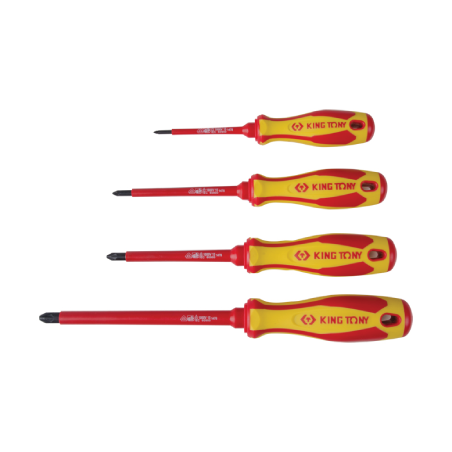 KING TONY POZIDRIV® Insulated Screwdriver PZ2 100mm 1000V