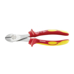 STAHLWILLE VDE Heavy Duty Side Cutter, Insulated, with Plastic Sleeves Handle 180 mm
