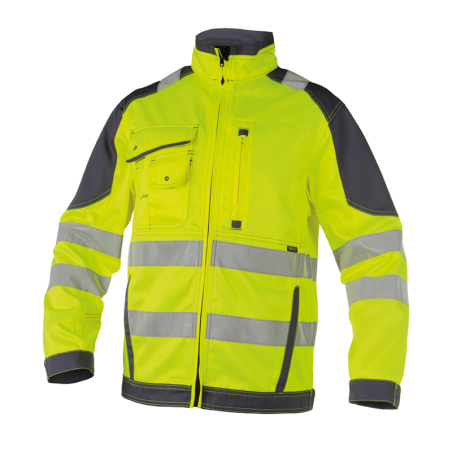 Casaco de Trabalho Refletor Orlando 3XL +/- 290 g/m² Amarelo Fluo/Cinzento DASSY