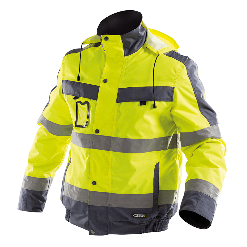 DASSY Lima High Visibility Winter Jacket M +/- 200 g/m² Fluo Yellow/Grey DASSY Lima High Visibility Winter Jacket M +/- 200 g/m² Fluo Yellow/Grey