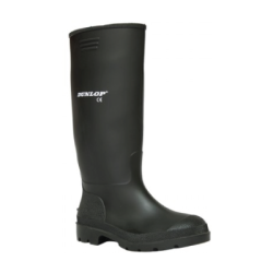 BOTA PVC PRETA COM FORRO JERSEY