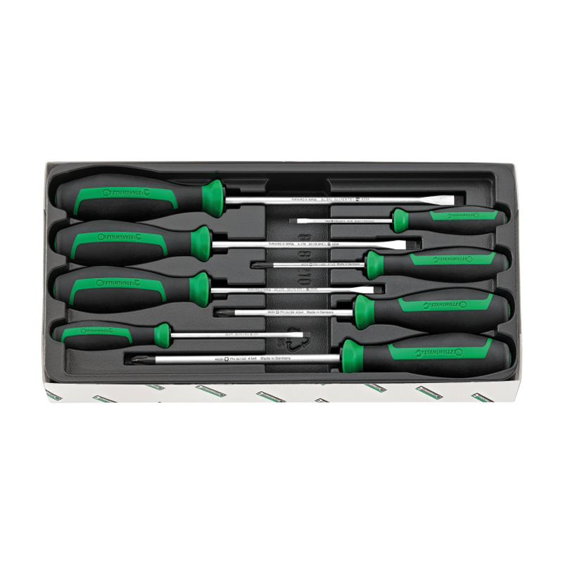 STAHLWILLE DRALL+ Set of Screwdrivers nº 4620, 4622 and 4632 (8 un.) STAHLWILLE DRALL+ Set of Screwdrivers nº 4620, 4622 and 4632 (8 un.)