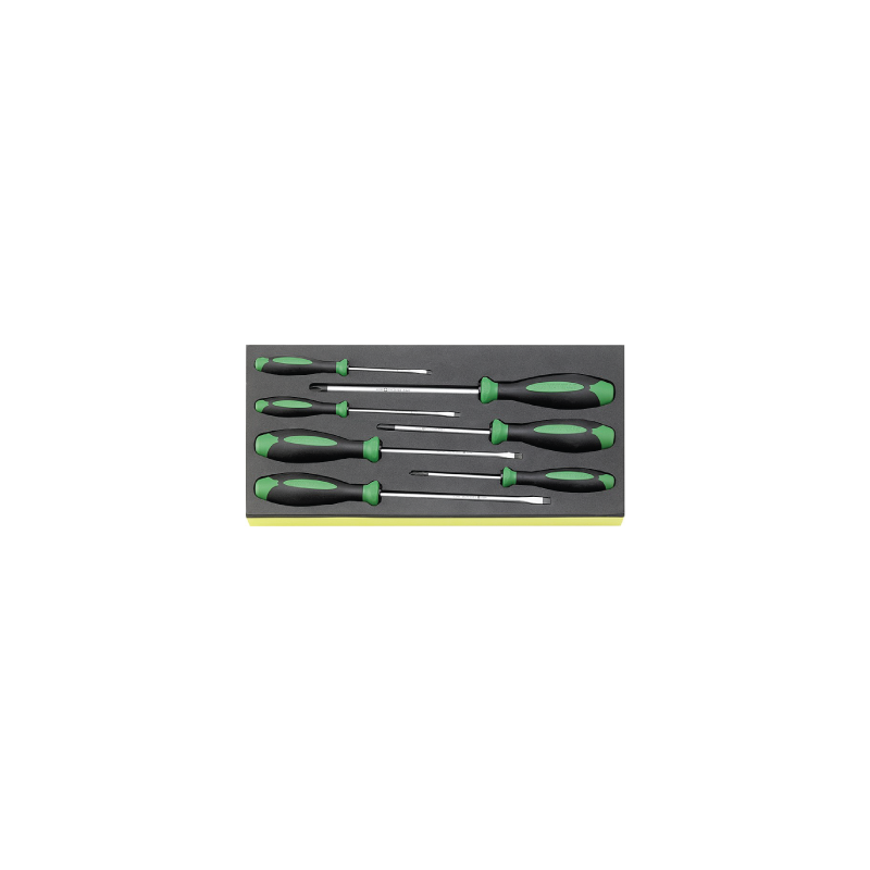 Bandejas TCS 1/3 de Herramientas com Juego de Llaves de Fenda para Ranuras y Estrella Phillips DRALL+ STAHLWILLE 7770 g Bandejas TCS 1/3 de Herramientas com Juego de Llaves de Fenda para Ranuras y Estrella Phillips DRALL+ STAHLWILLE 7770 g