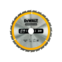 DeWalt Construction blade (216mm x 30mm  x 24T)