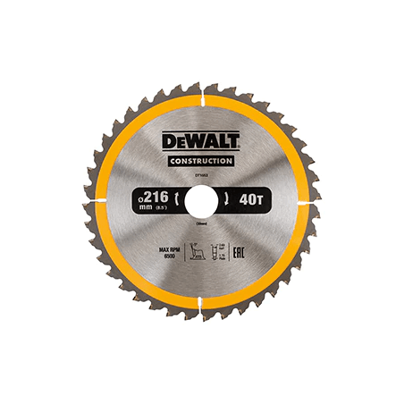 Hoja para sierra circular estacionaria DeWalt (236mm x 30mm x 40D)