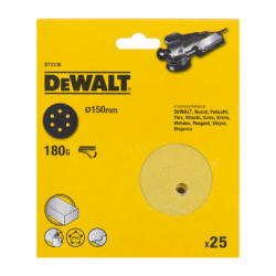 25 DeWalt Velcro Sanding Discs 150mm G180