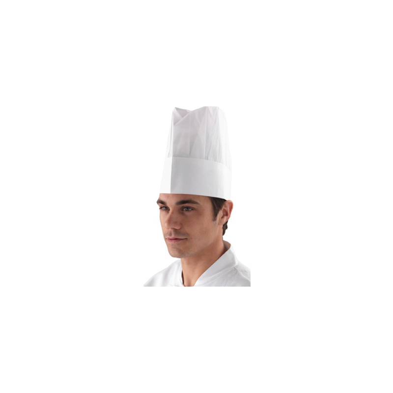 GORRO CHEFE PAPEL CREPE COM PREGAS