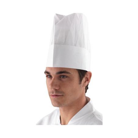 GORRO CHEFE PAPEL CREPE COM PREGAS