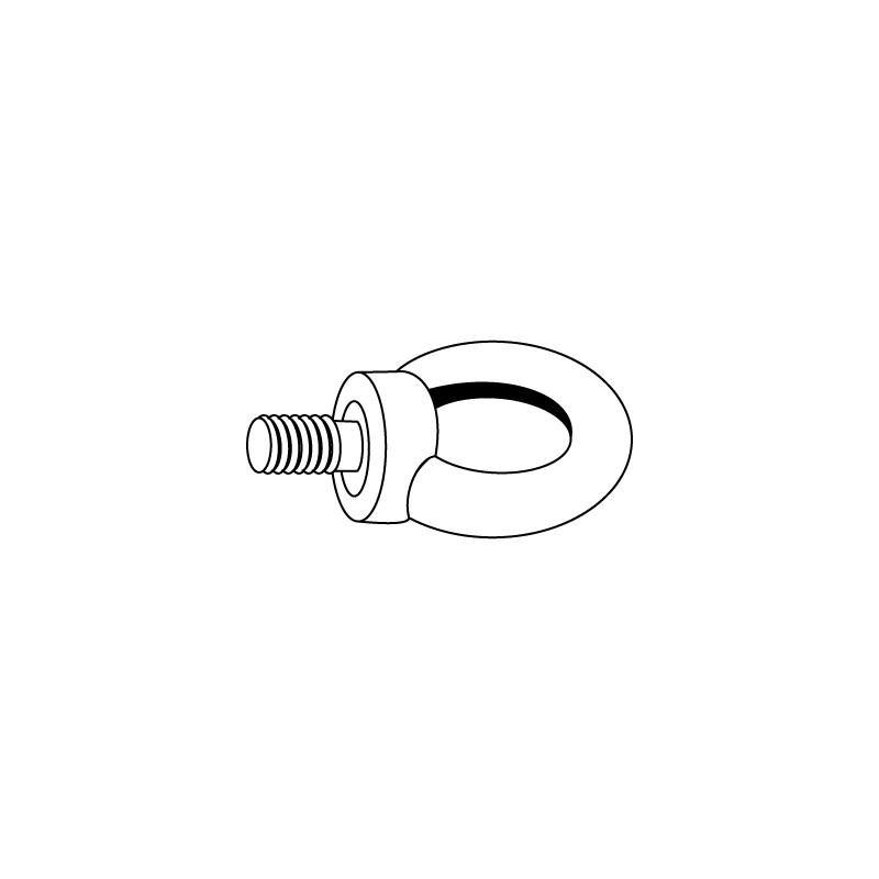 Olhal Carga Macho - Robur DIN 580 22 CE Zincado Branco CHEMITOOL