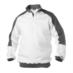 SWEATER BASIEL 290g BRANCO/CINZA L
