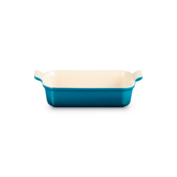 Stoneware Heritage Rectangular Dish 26cm Deep Teal
