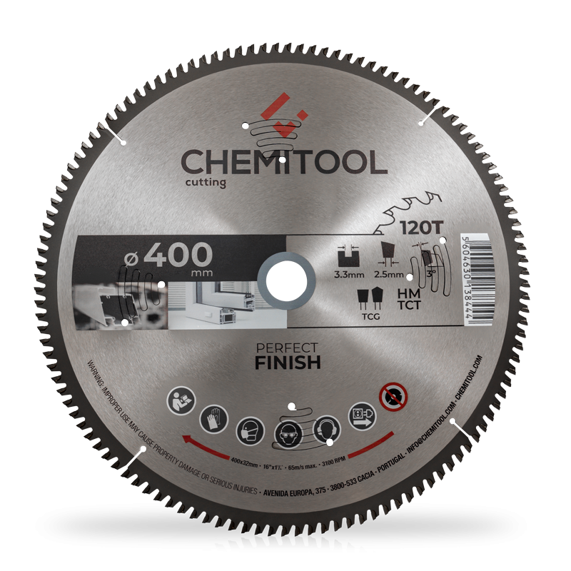 Disco Pastilhado Alumínio Ø400x32/30 z120 CHEMITOOL CUTTING