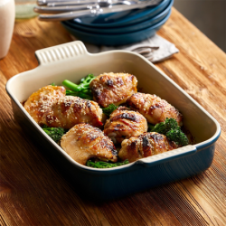 Bandeja Rectangular Heritage 26cm Deep Teal