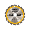 Hoja para sierra circular portátil para construcción DeWalt (190mm x 30mm x 18D)