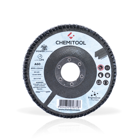 Disco de Lamelas de Zircónio de Alumínio Z CHEMITOOL Ø115 Z60