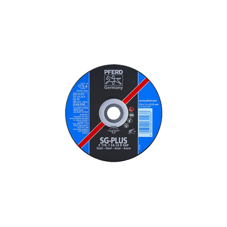 Discos De Rebarbar Linha Premium SG-Plus Aço PFERD E 115-7 ZA 24 R SGP/22,23