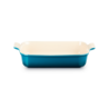 Stoneware Heritage Rectangular Dish 32cm Deep Teal