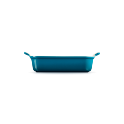 Stoneware Heritage Rectangular Dish 32cm Deep Teal