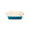 Stoneware Heritage Rectangular Dish 32cm Deep Teal