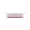Bandeja Rectangular Heritage 32cm Shell Pink