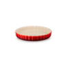 Stoneware Fluted Flan Dish 28cm Cerise - Heritage