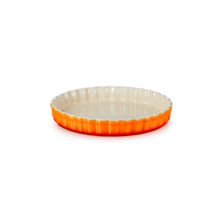 Stoneware Fluted Flan Dish 28cm Volcanic - Heritage