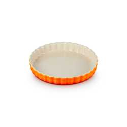 Stoneware Fluted Flan Dish 28cm Volcanic - Heritage