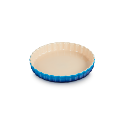 Stoneware Fluted Flan Dish 28cm - Azure