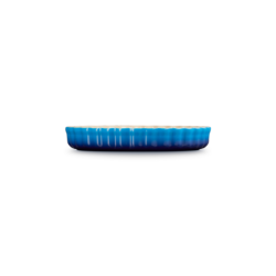 Stoneware Fluted Flan Dish 28cm - Azure