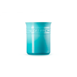 Stoneware Small Utensil Jar Teal
