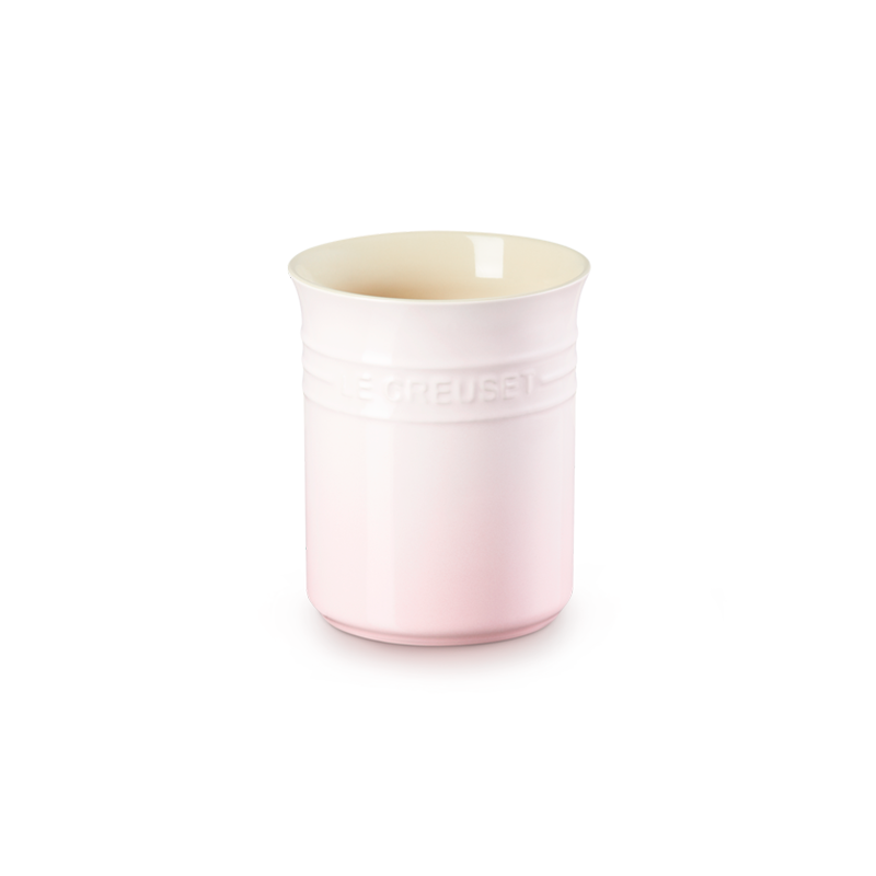 Stoneware Small Utensil Jar Shell Pink Stoneware Small Utensil Jar Shell Pink