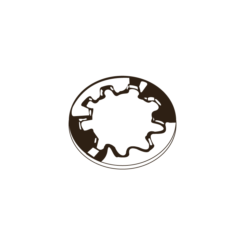 Anilha de Recartilha Interior DIN 6798J M16 sem Acabamento CHEMITOOL FASTENERS