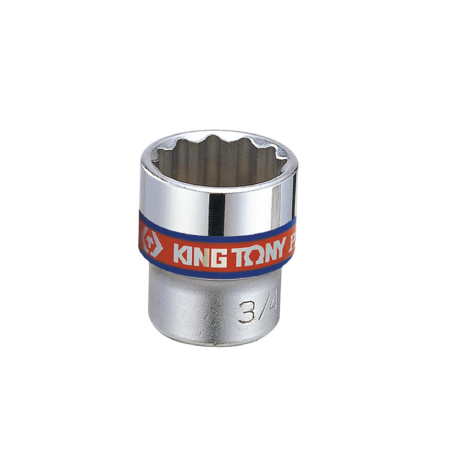 KING TONY 3/8' - 1/4' 6 Points Standard Metric Socket