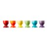 Set of 6 Egg Cups - Rainbow