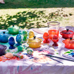 Set of 6 Egg Cups - Rainbow