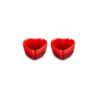 Set of 2 Heart Ramekins 300ml Cerise - L'Amour