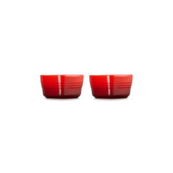 Set of 2 Heart Ramekins 300ml Cerise - L'Amour