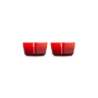 Set of 2 Heart Ramekins 300ml Cerise - L'Amour