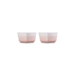 Set of 2 Heart Ramekins 300ml Shell Pink - L'Amour