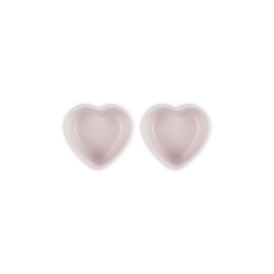 Set of 2 Heart Ramekins 300ml Shell Pink - L'Amour