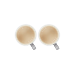 Stoneware Set of 2 Mugs 350ml Flint