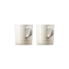 Stoneware Set of 2 London Mugs 350ml Meringue