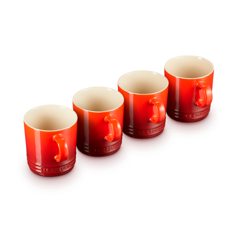 Set 4 Canecas Grés 350ml Cereja Set 4 Canecas Grés 350ml Cereja