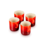Stoneware Set of 4 Mugs 350ml Cerise