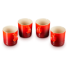 Stoneware Set of 4 Mugs 350ml Cerise