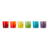 SET 6 TAZAS ARCOIRIS 100 ML (PAL,FLA, SO