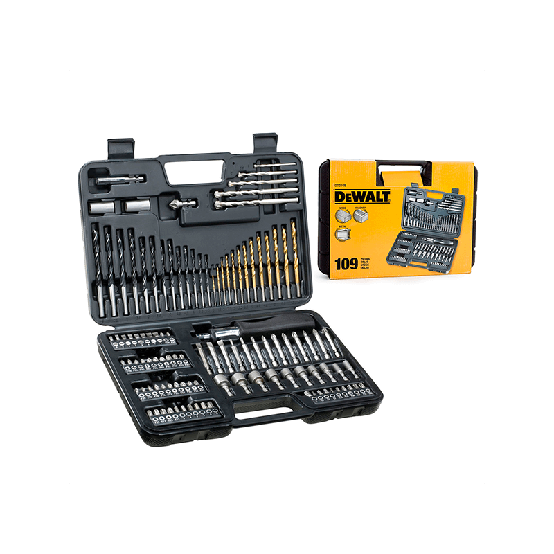 DeWalt Set of 109 Parts for drilling and Screwing DeWalt Set of 109 Parts for drilling and Screwing