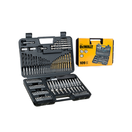 DeWalt Set of 109 Parts for drilling and Screwing